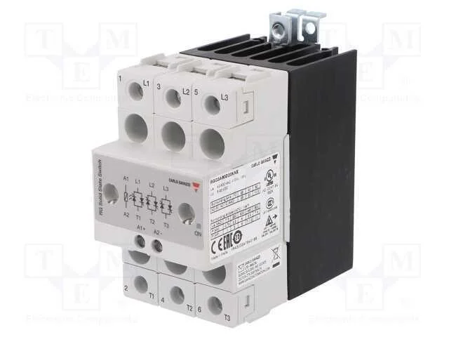 Rel&eacute;: Semicondutores, 20a, Ucom: 42&divide;660vac, 3-F&aacute;sico, S&eacute;rie: Rgc3