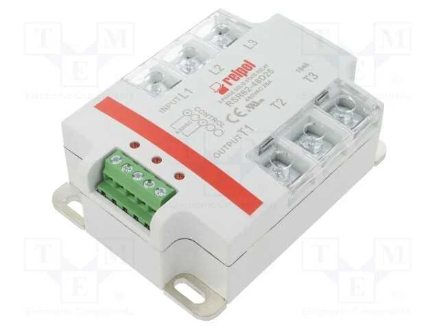 Rel&eacute;: Semicondutores, 25a, Ucom: 24&divide;530vac, 3-F&aacute;sico, S&eacute;rie: Rsr62