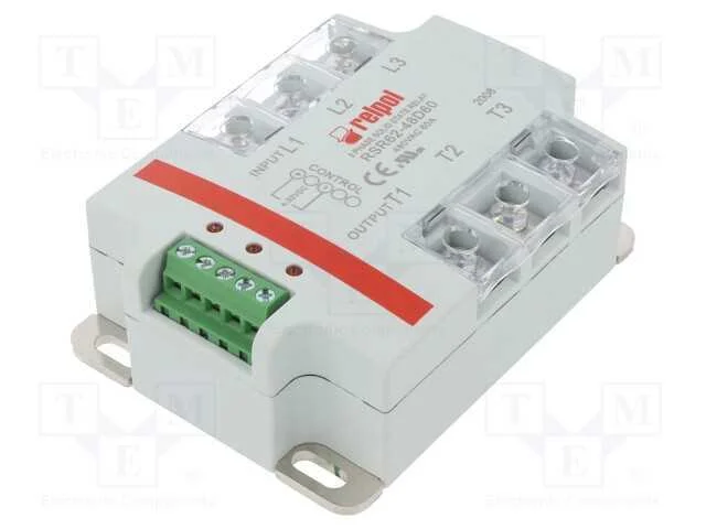 Rel&eacute;: semicondutores, 60A, Ucom: 24&divide;530VAC, 3-f&aacute;s.
