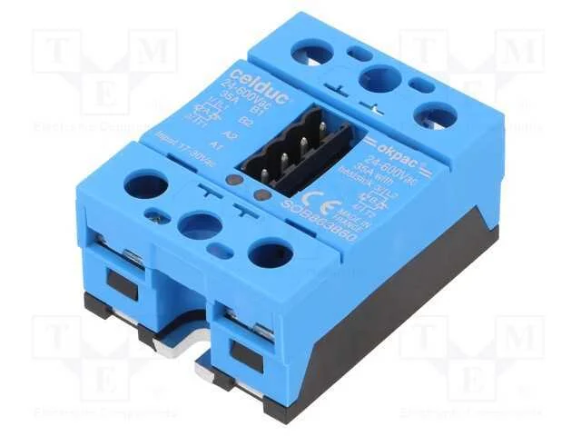 Rel&eacute;: semicondutores, 35A, Ucom: 24&divide;600VAC, 2-f&aacute;s.