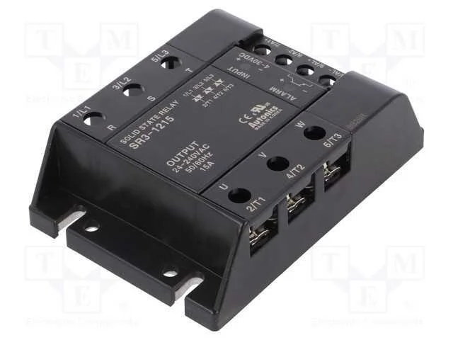 Rel&eacute;: Semicondutores, 15a, Ucom: 24&divide;240vac, 3-F&aacute;sico, S&eacute;rie: Sr3