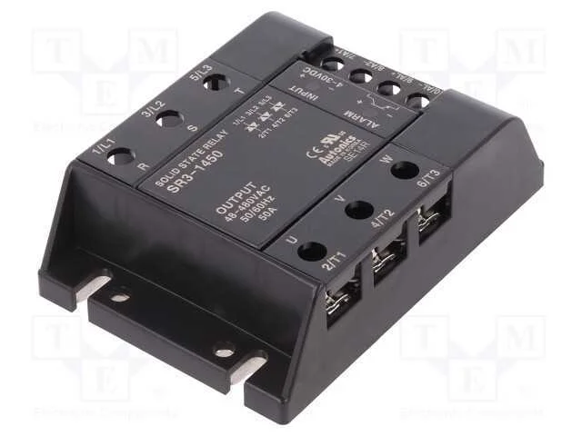 Rel&eacute;: semicondutores, 50A, Ucom: 48&divide;480VAC, 3-f&aacute;s.