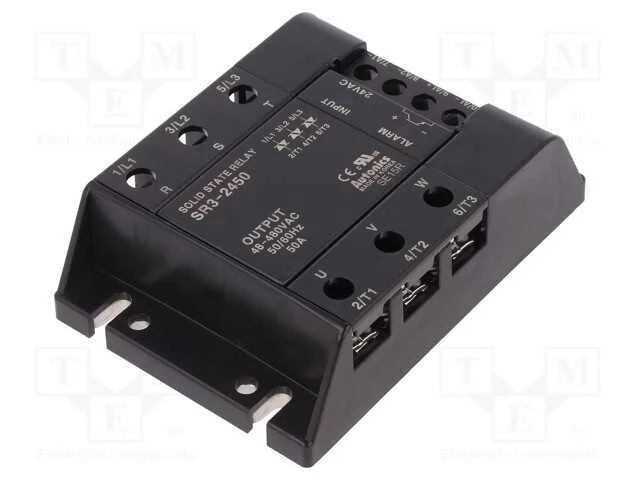 Rel&eacute;: semicondutores, 50A, Ucom: 48&divide;480VAC, 3-f&aacute;s.