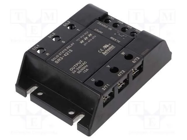 Rel&eacute;: Semicondutores, 15a, Ucom: 24&divide;240vac, 3-F&aacute;sico, S&eacute;rie: Sr3