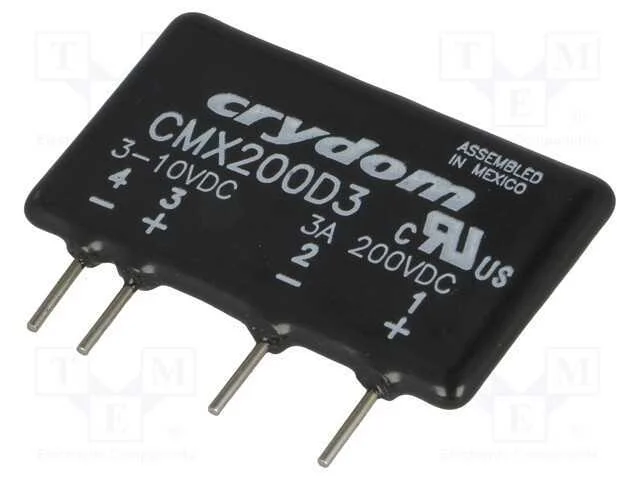 Rel&eacute;: Semicondutores, Ucoma: 3&divide;10vdc, 3a, 0&divide;200vdc, Tht, Sip
