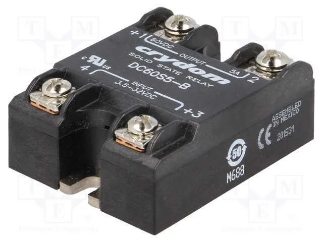 Rel&eacute;: Semicondutores, Ucoma: 3,5&divide;32vdc, 3a, 3&divide;48vdc, S&eacute;rie: Dc60