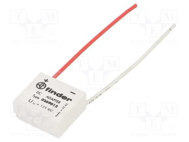 Relays accessories: DC adapter, 12VDC