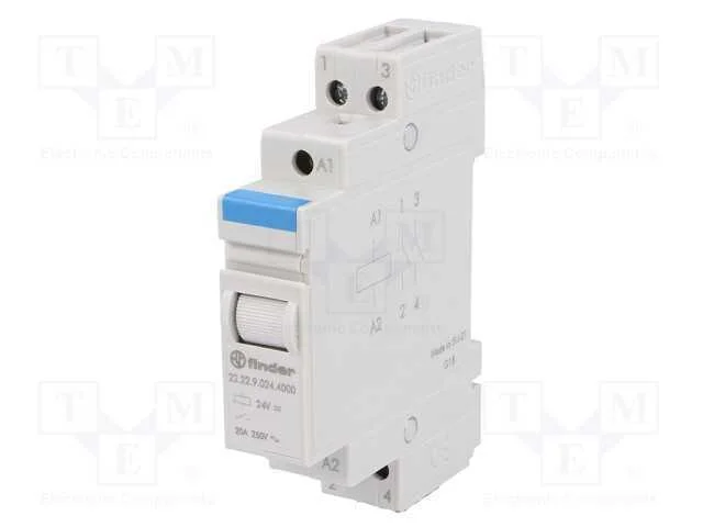 Rel&eacute;: de Instala&ccedil;&atilde;o, Monoest&aacute;vel, No X2, Ubobina : 24vdc, 20a, Ip20