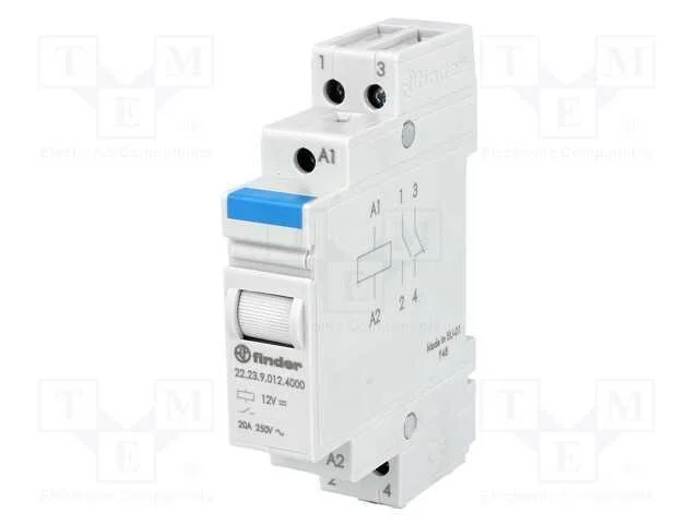 Rel&eacute;: de Instala&ccedil;&atilde;o, Monoest&aacute;vel, Nc + No, Ubobina : 12vdc, 20a