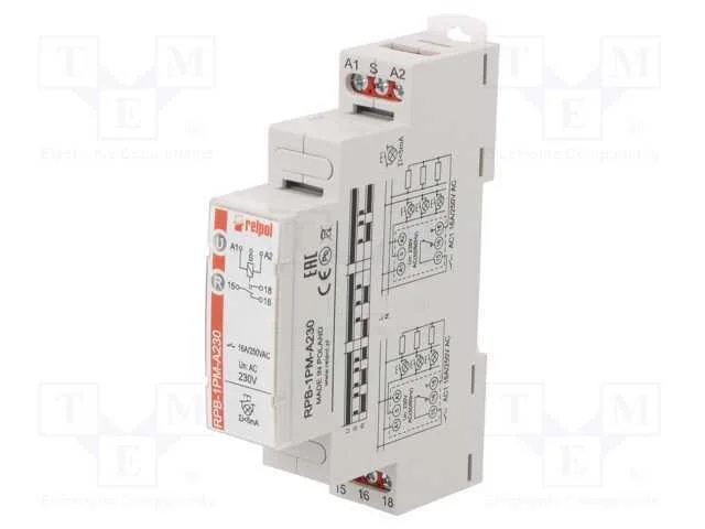 Rel&eacute;: de Instala&ccedil;&atilde;o, Biest&aacute;vel,De Impulsos, Spdt, 16a, Max.300vdc