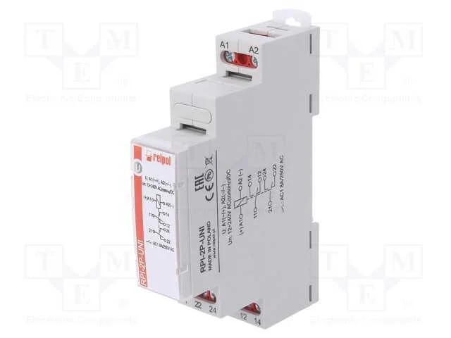 Rel&eacute;: de Instala&ccedil;&atilde;o, Monoest&aacute;vel, Dpdt, 8a, Ucom: Max.300vac, Ip20