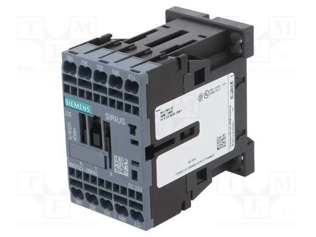 Contator: 4-de polo, NC x2 + NO x2, 24VDC, 10A, 3.