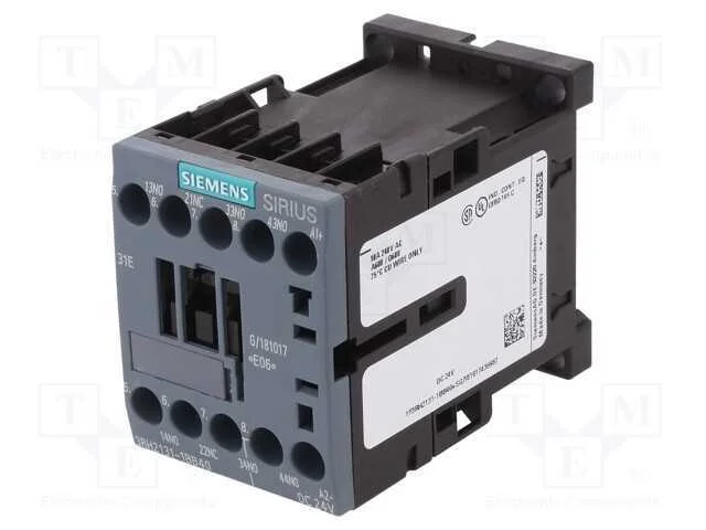 Contator: 4-De Polo, Nc + No X3, 24vdc, 10a, 3rh20, -25&divide;60c