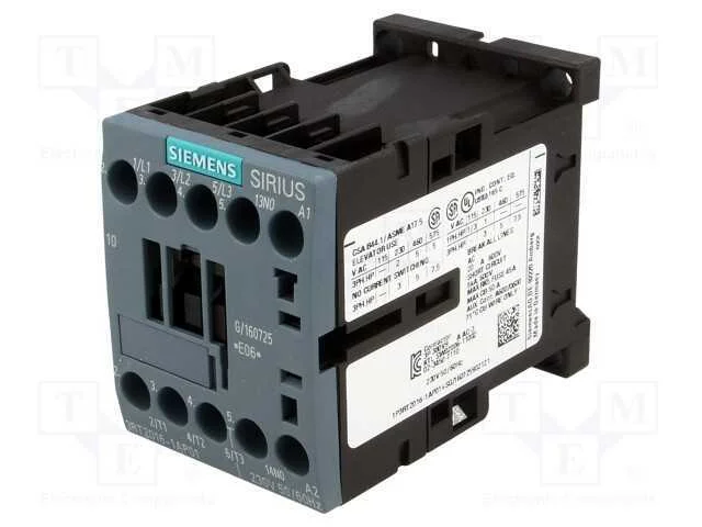 Contator: 3 polos, NO x3, Contatos auxiliares: NO.