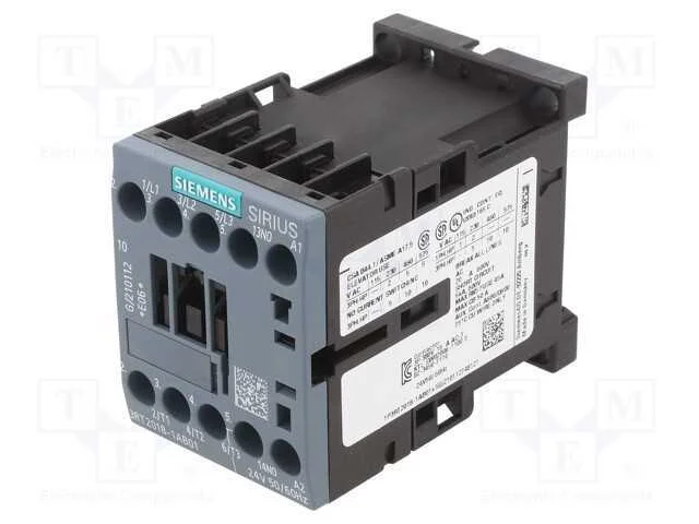 Contator: 3 polos, NO x3, Contatos auxiliares: NO.