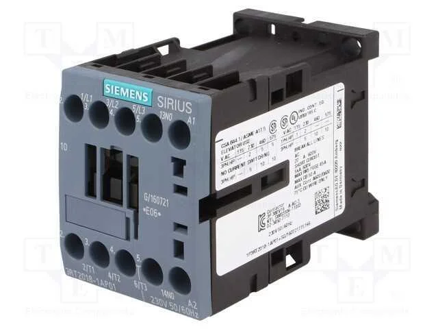 Contator: 3 polos, NO x3, Contatos auxiliares: NO.