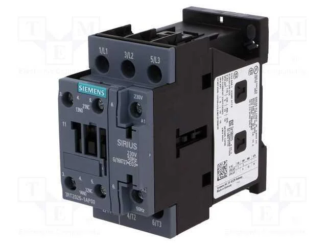 Contator: 3 polos, NO x3, Contatos auxiliares: NO.