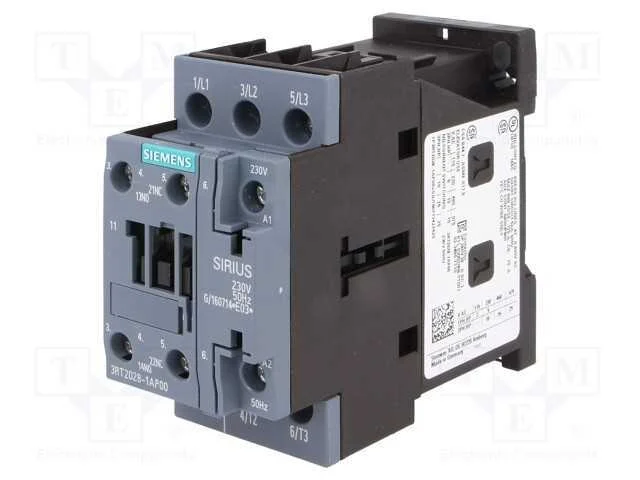 Contator: 3 polos, NO x3, Contatos auxiliares: NO.