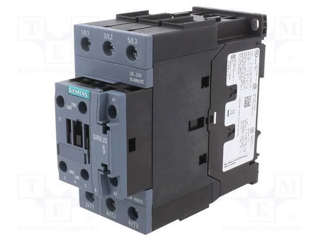 Contator: 3 Polos, No X3, Contatos Auxiliares: No + Nc, 20&divide;33vac