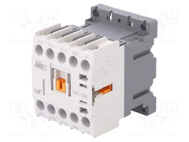 Contator: 3 polos, NO x3, Contatos auxiliares: NO.