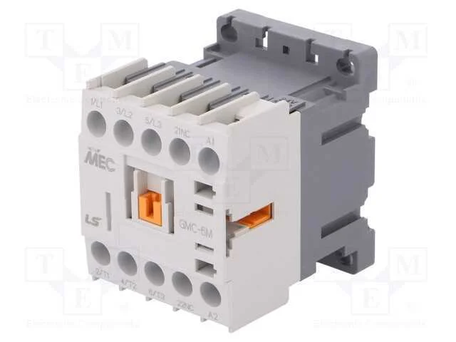 Contator: 3 polos, NO x3, Contatos auxiliares: NC.
