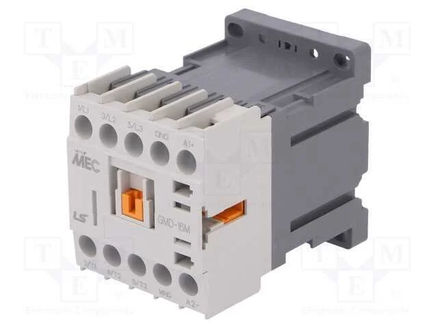 Contator: 3 polos, NO x3, Contatos auxiliares: NO.