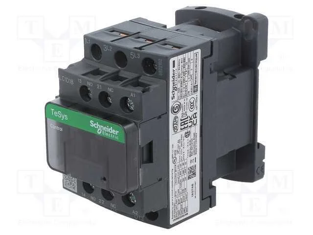 Contator: 3 polos, NO x3, Contatos auxiliares: NO.