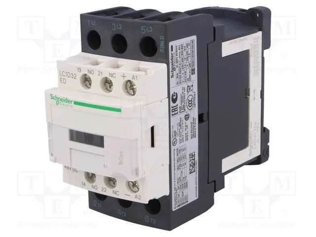 Contator: 3 polos, NO x3, Contatos auxiliares: NO.