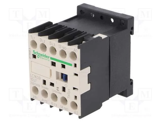 Contator: 3 polos, NO x3, Contatos auxiliares: NO.