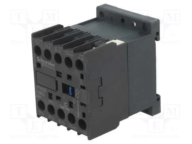 Contator: 3 polos, NO x3, Contatos auxiliares: NO.