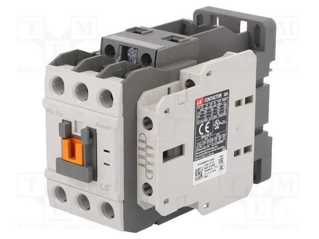 Contator: 3 polos, NO x3, Contatos auxiliares: NO.