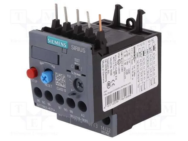 Rel&eacute;s T&eacute;rmico, S&eacute;rie: 3rt20, Tamanho: S00, -40&divide;70c, 5,5kw