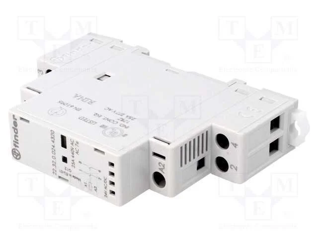 Contator: 2-De Polo de Instala&ccedil;&atilde;o, 25a, 24vac, 24vdc, No X2, Ip20