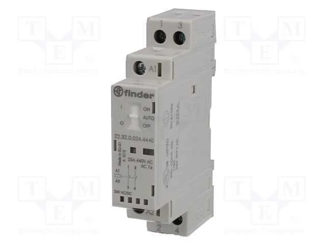 Contator: 2-De Polo de Instala&ccedil;&atilde;o, 25a, 24vac, 24vdc, Nc X2, Ip20