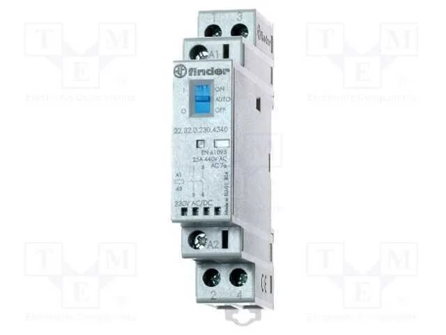 Contator: 2-De Polo de Instala&ccedil;&atilde;o, 25a, 24vac, 24vdc, Nc + No