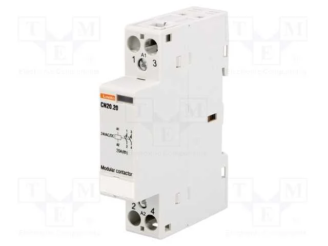 Contator: 2-de polo de instala&ccedil;&atilde;o, 20A, 24VAC, 24.
