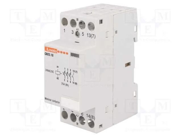 Contator: 4-de polo de instala&ccedil;&atilde;o, 25A, 24VAC, 24.