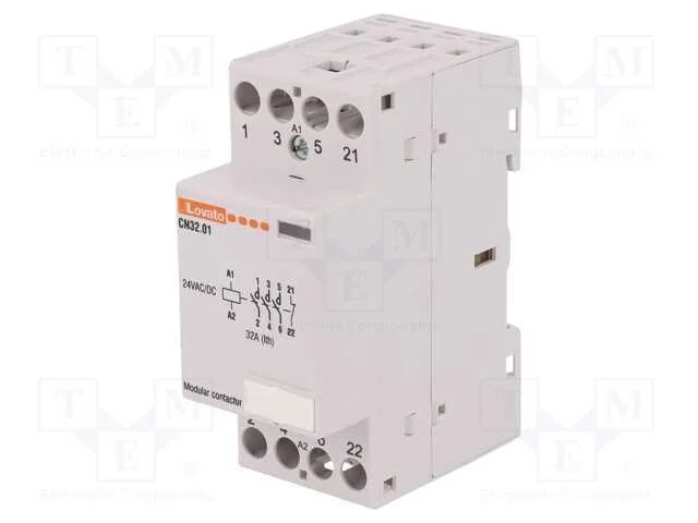 Contator: 4-de polo de instala&ccedil;&atilde;o, 32A, 24VAC, 24.