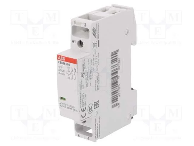 Contator: 2-De Polo de Instala&ccedil;&atilde;o, 16a, 12vac, 12vdc, No X2
