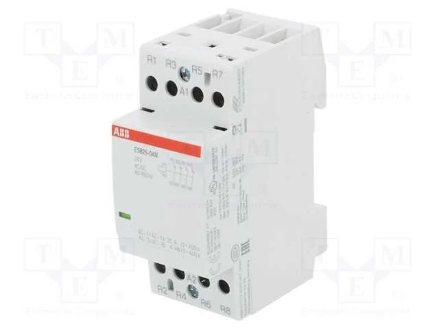 Contator: 4-De Polo de Instala&ccedil;&atilde;o, 25a, 24vac, 24vdc, Nc X4