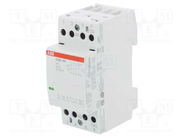 Contator: 4-De Polo de Instala&ccedil;&atilde;o, 25a, 24vac, 24vdc, No X4