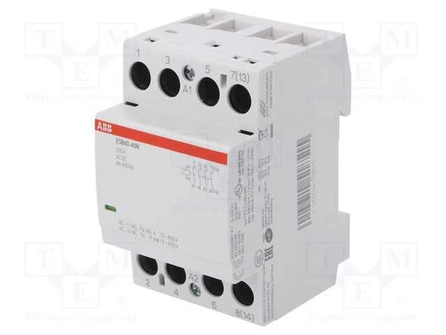 Contator: 4-De Polo de Instala&ccedil;&atilde;o, 40a, 230vac, 230vdc, No X4