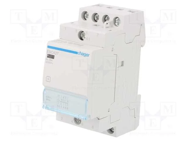 Contator: 4-De Polo de Instala&ccedil;&atilde;o, 25a, 230vac, Nc X2 + No X2
