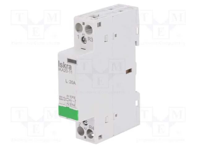 Contator: 2-De Polo de Instala&ccedil;&atilde;o, 20a, 230vac, Nc + No