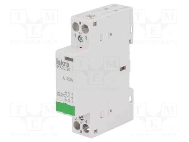 Contator: 2-de polo de instala&ccedil;&atilde;o, 20A, 230VAC, N.
