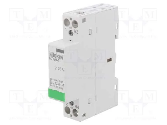 Contator: 2-De Polo de Instala&ccedil;&atilde;o, 20a, 230vac, 220vdc, Nc + No
