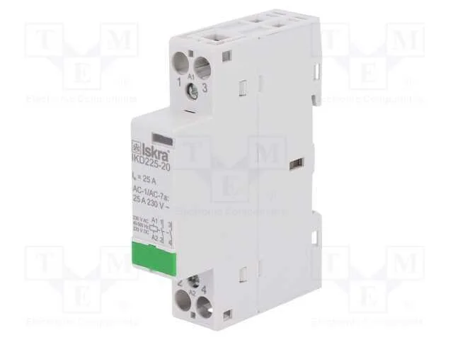 Contator: 2-de polo de instala&ccedil;&atilde;o, 25A, 230VAC, 2.