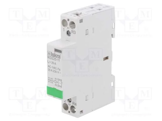 Contator: 2-de polo de instala&ccedil;&atilde;o, 25A, 24VAC, 24.