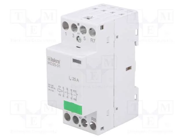 Contator: 4-De Polo de Instala&ccedil;&atilde;o, 25a, 24vac, 24vdc, Nc + No X3