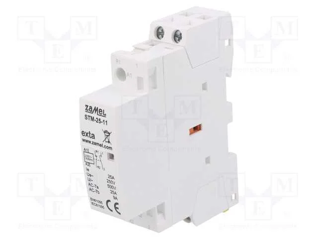Contator: 2-De Polo de Instala&ccedil;&atilde;o, 25a, 230vac, Nc + No, -5&divide;60c